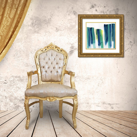 Garden Abstraction 21 Gold Ornate Wood Framed Art Print with Double Matting by Buddenhaugen, Sophia