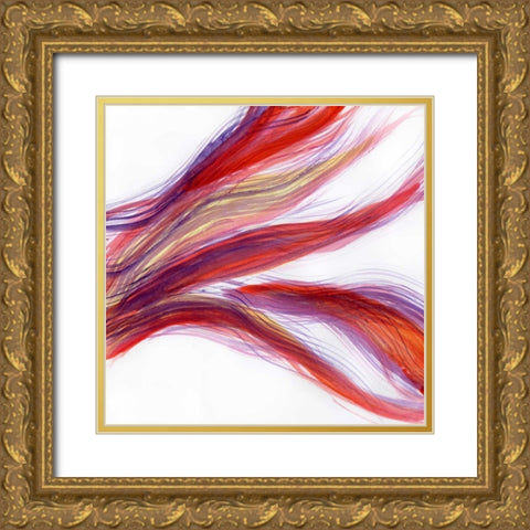 Garden Abstraction 22 Gold Ornate Wood Framed Art Print with Double Matting by Buddenhaugen, Sophia
