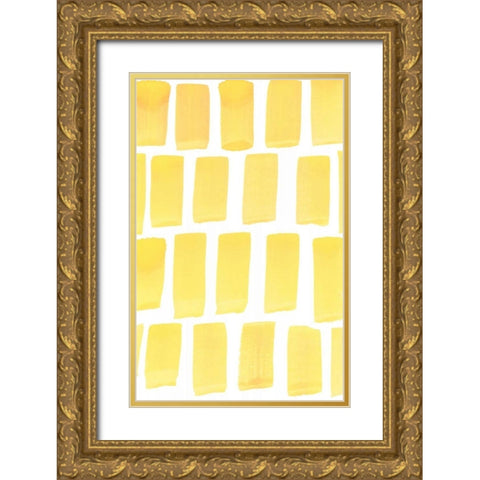 Garden Abstraction 24 Gold Ornate Wood Framed Art Print with Double Matting by Buddenhaugen, Sophia