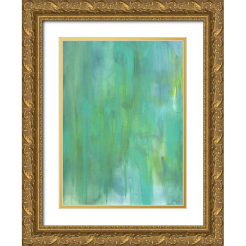 Garden Abstraction 27 Gold Ornate Wood Framed Art Print with Double Matting by Buddenhaugen, Sophia