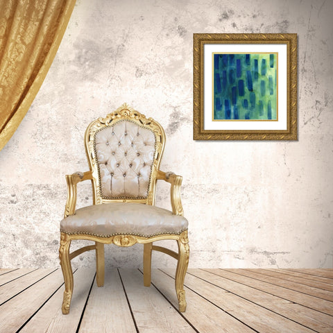 Garden Abstraction 28 Gold Ornate Wood Framed Art Print with Double Matting by Buddenhaugen, Sophia