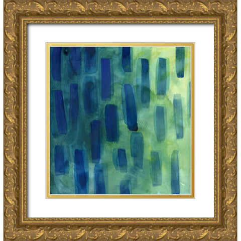 Garden Abstraction 28 Gold Ornate Wood Framed Art Print with Double Matting by Buddenhaugen, Sophia