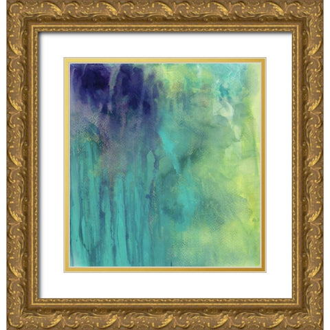 Garden Abstraction 29 Gold Ornate Wood Framed Art Print with Double Matting by Buddenhaugen, Sophia