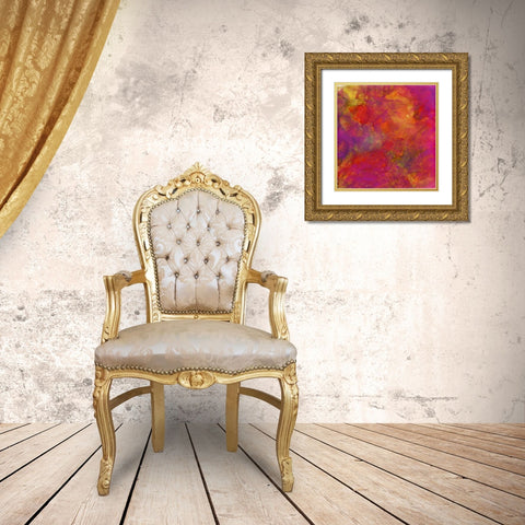 Garden Abstraction 30 Gold Ornate Wood Framed Art Print with Double Matting by Buddenhaugen, Sophia