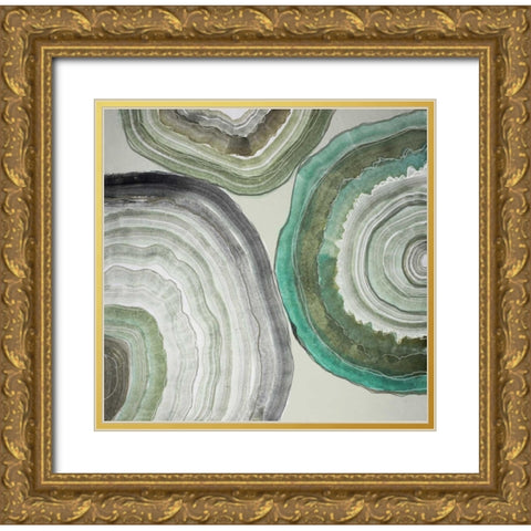 Modern Geode 4 Gold Ornate Wood Framed Art Print with Double Matting by Swanson, CJ