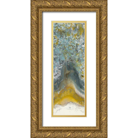 Golden Bloom 2 Gold Ornate Wood Framed Art Print with Double Matting by Bering, Blakely