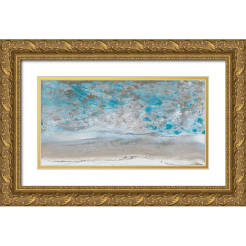 Low Tide Gold Ornate Wood Framed Art Print with Double Matting by Bering, Blakely