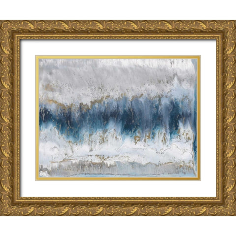 Moon Stone Gold Ornate Wood Framed Art Print with Double Matting by Bering, Blakely
