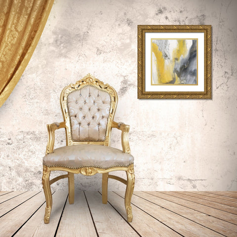 Blissful Gold Ornate Wood Framed Art Print with Double Matting by Bering, Blakely