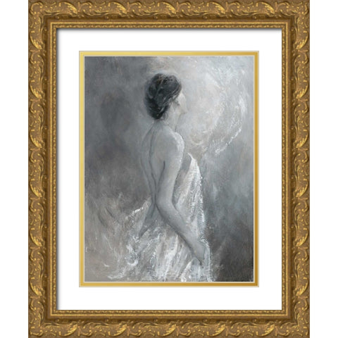 Figurative Pose 1 Gold Ornate Wood Framed Art Print with Double Matting by Wallis, Karen