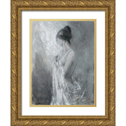 Figurative Pose 2 Gold Ornate Wood Framed Art Print with Double Matting by Wallis, Karen