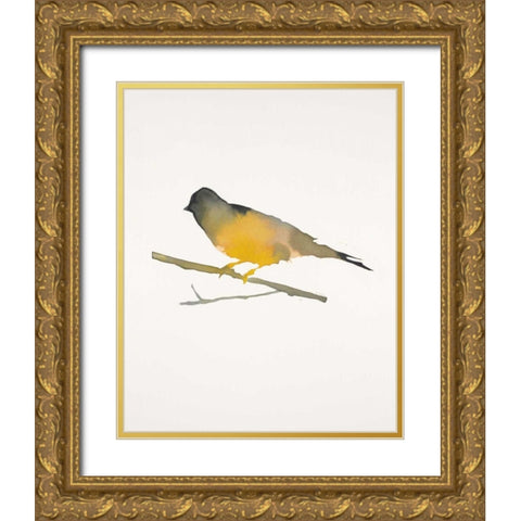 Water Bird 4 Gold Ornate Wood Framed Art Print with Double Matting by Swartz, Megan