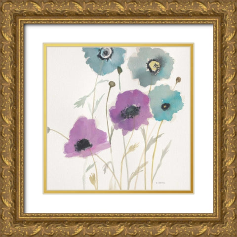 Pastel Garden II Gold Ornate Wood Framed Art Print with Double Matting by Swartz, Megan