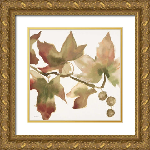 Autumn Song II Gold Ornate Wood Framed Art Print with Double Matting by Swartz, Megan