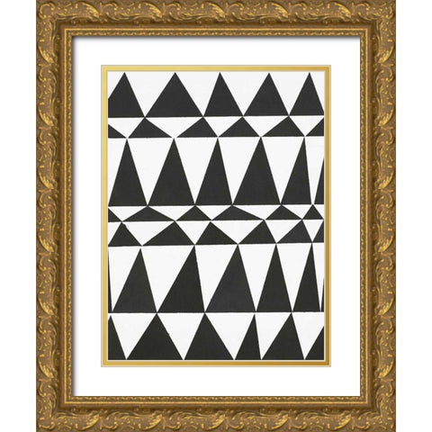 Global Triangle Gold Ornate Wood Framed Art Print with Double Matting by Swartz, Megan