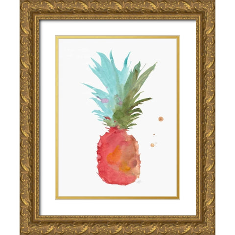 Tropical Life 3 Gold Ornate Wood Framed Art Print with Double Matting by Swartz, Megan