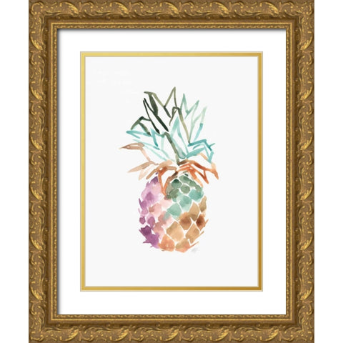 Cool and Tropical 1 Gold Ornate Wood Framed Art Print with Double Matting by Swartz, Megan