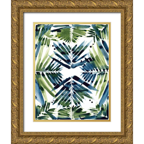 Tropical reflection Gold Ornate Wood Framed Art Print with Double Matting by Swartz, Megan