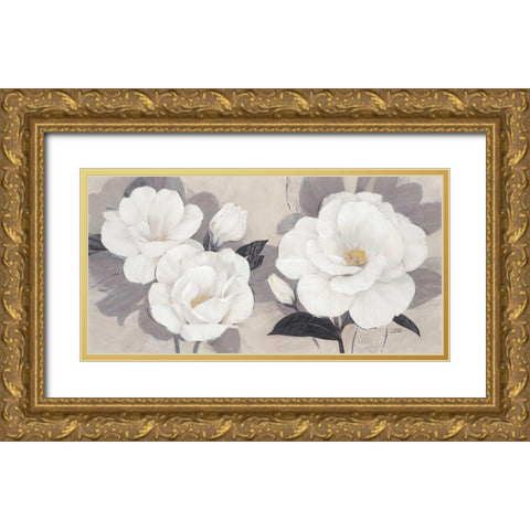 Unfolding Blossoms Gold Ornate Wood Framed Art Print with Double Matting by Stoyanov, Ivo