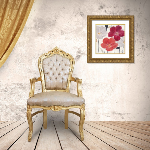 Autumn Party Square 2 Gold Ornate Wood Framed Art Print with Double Matting by Stoyanov, Ivo