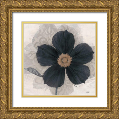 ?lÃ©gance Noir Gold Ornate Wood Framed Art Print with Double Matting by Stoyanov, Ivo