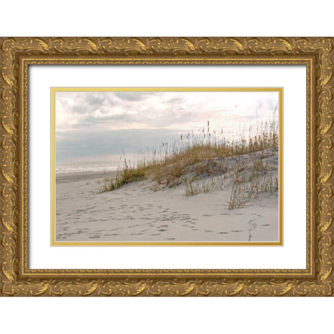 Calm by the Sea Gold Ornate Wood Framed Art Print with Double Matting by Sememza, Marlana
