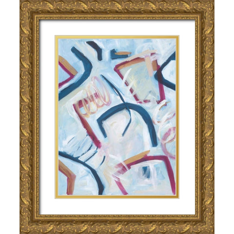 Building Dreams Gold Ornate Wood Framed Art Print with Double Matting by Phelps, Edith