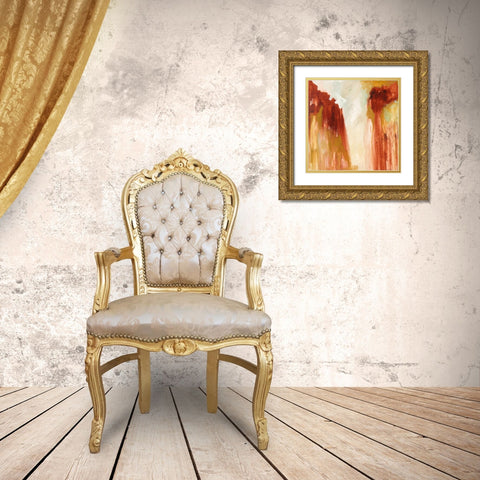 Red Rocks Gold Ornate Wood Framed Art Print with Double Matting by Phelps, Edith