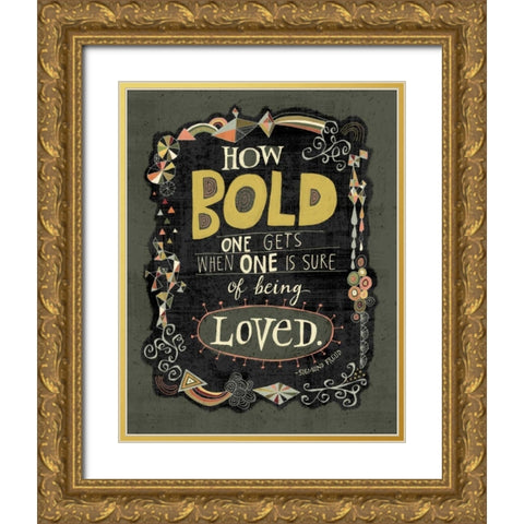 How Bold Gold Ornate Wood Framed Art Print with Double Matting by Faust, Richard