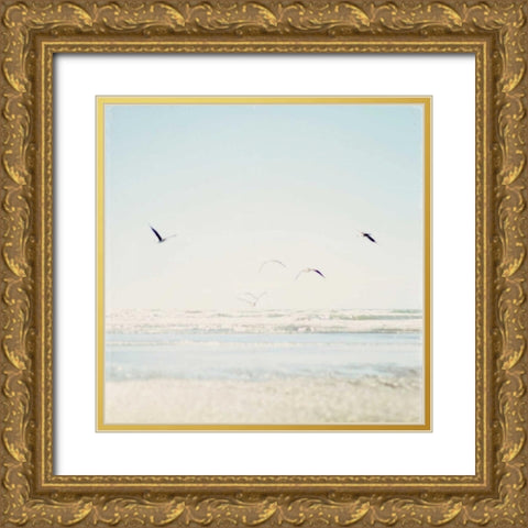 Faded Flight Gold Ornate Wood Framed Art Print with Double Matting by Susannah Tucker Photography