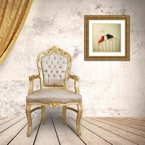 Soulmates Gold Ornate Wood Framed Art Print with Double Matting by Susannah Tucker Photography