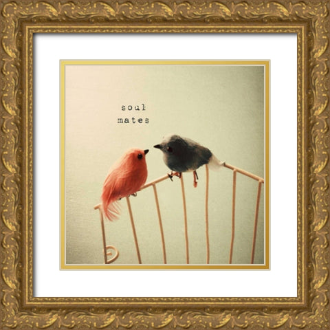 Soulmates Gold Ornate Wood Framed Art Print with Double Matting by Susannah Tucker Photography