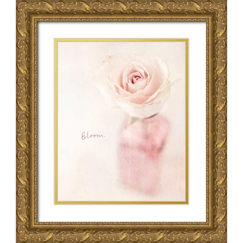 Quiet Floral Setting 2 Gold Ornate Wood Framed Art Print with Double Matting by Susannah Tucker Photography