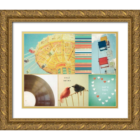 Lets Have Fun Together Gold Ornate Wood Framed Art Print with Double Matting by Susannah Tucker Photography