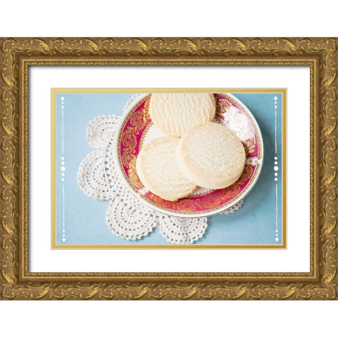 Baking Diary 6 Gold Ornate Wood Framed Art Print with Double Matting by Susannah Tucker Photography