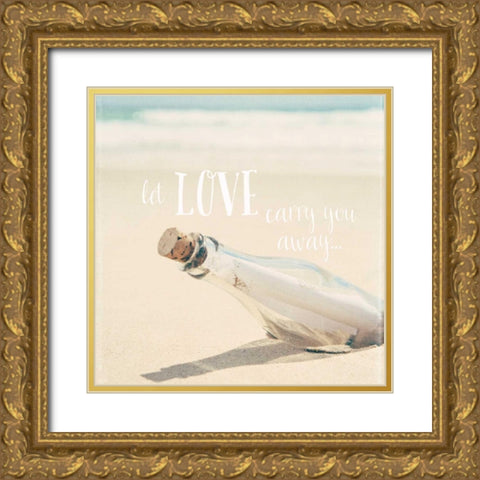 let Love Carry You Away Gold Ornate Wood Framed Art Print with Double Matting by Susannah Tucker Photography