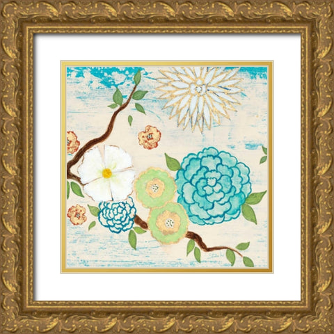Heavenly Birds 2 Gold Ornate Wood Framed Art Print with Double Matting by Studio M