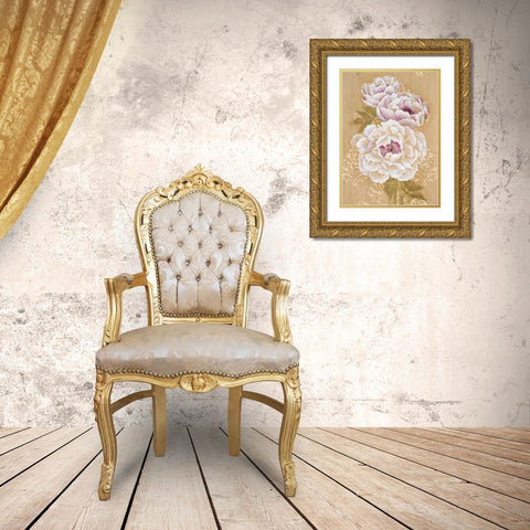 Opulent Simplicity 1 Gold Ornate Wood Framed Art Print with Double Matting by Studio M