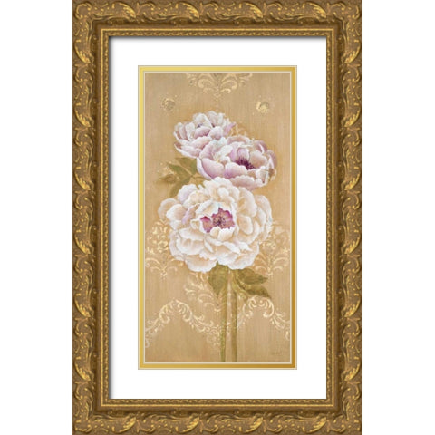Opulent Simplicity Panel 1 Gold Ornate Wood Framed Art Print with Double Matting by Studio M