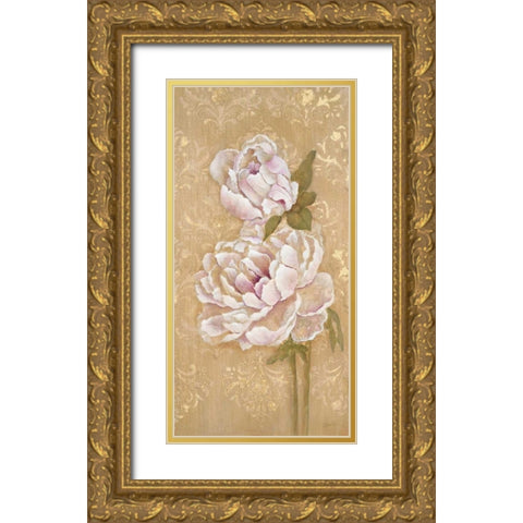 Opulent Simplicity Panel 2 Gold Ornate Wood Framed Art Print with Double Matting by Studio M