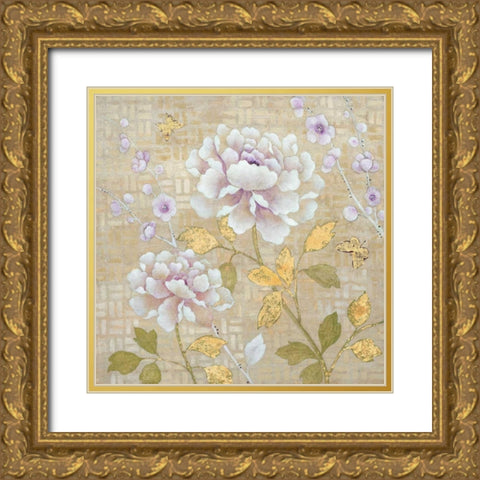 Chinoiserie Garden 1 Gold Ornate Wood Framed Art Print with Double Matting by Studio M