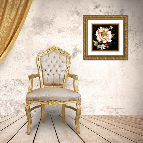 Dusk Flower 1 Gold Ornate Wood Framed Art Print with Double Matting by Studio Rofino