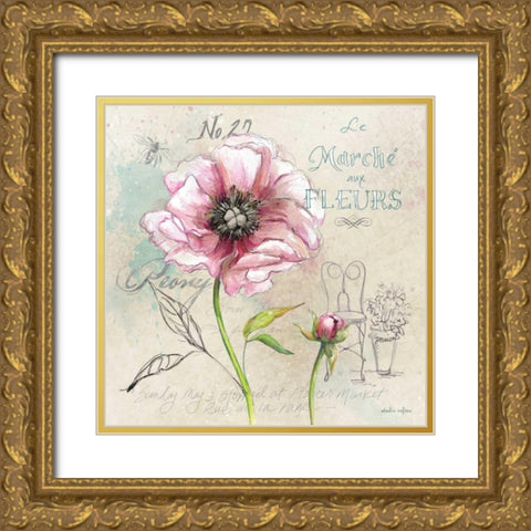 Sketchbook Days 3 Gold Ornate Wood Framed Art Print with Double Matting by Studio Rofino