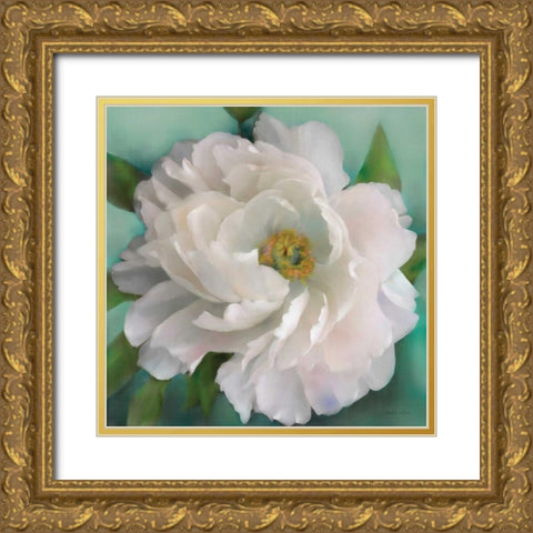 Floral Grace Gold Ornate Wood Framed Art Print with Double Matting by Studio Rofino