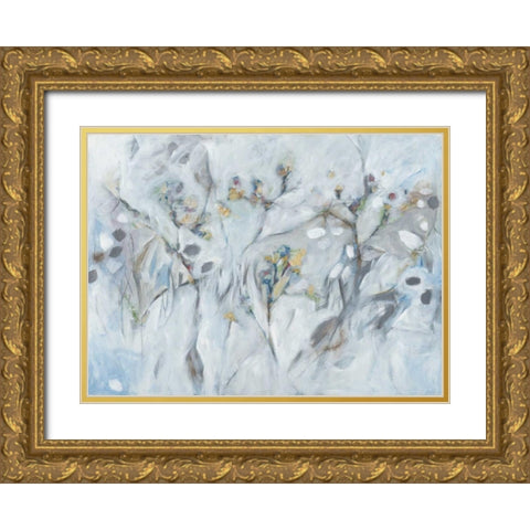 Botanical Invisioned Gold Ornate Wood Framed Art Print with Double Matting by Green, Elise