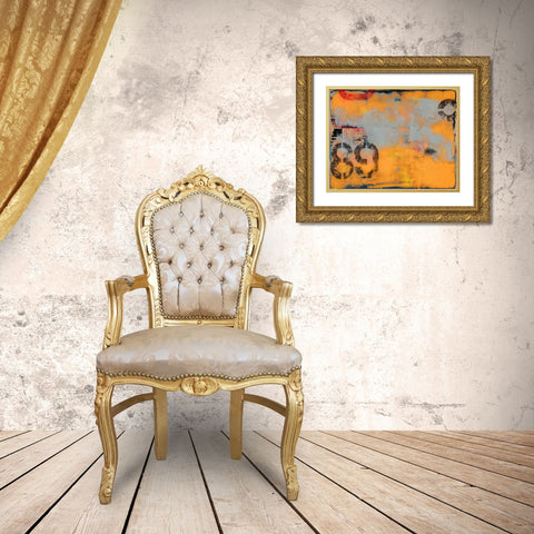 Urban Collage 89 Gold Ornate Wood Framed Art Print with Double Matting by Fainelli, Deanna