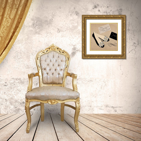 Hello Darling 2 Gold Ornate Wood Framed Art Print with Double Matting by Allen, Elizabeth