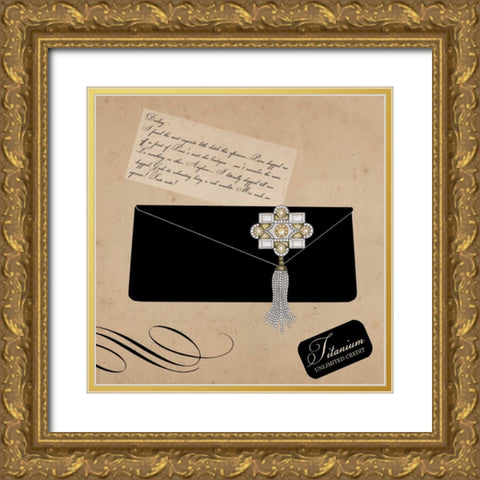 Hello Darling 3 Gold Ornate Wood Framed Art Print with Double Matting by Allen, Elizabeth