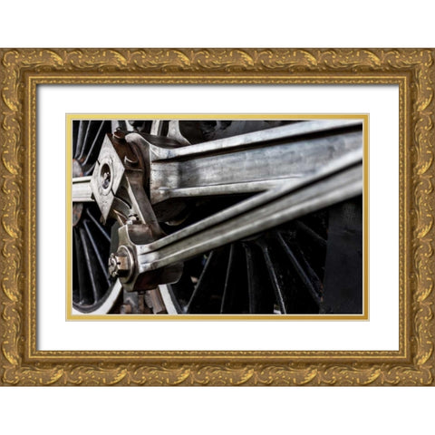 Industrial Track 3 Gold Ornate Wood Framed Art Print with Double Matting by Mark Spowart Photography