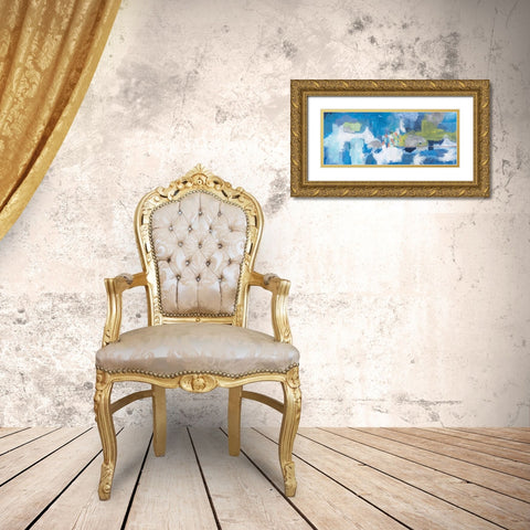 Joyous Spring Gold Ornate Wood Framed Art Print with Double Matting by Aubrey